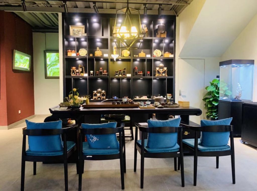 巖星建設|廣東嶺南工藝美術館工程設計插圖(5) 茶藝區